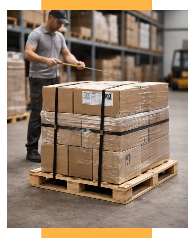 Упаковка и паллетирование грузов от 3631 р. | СетСервис-Гль