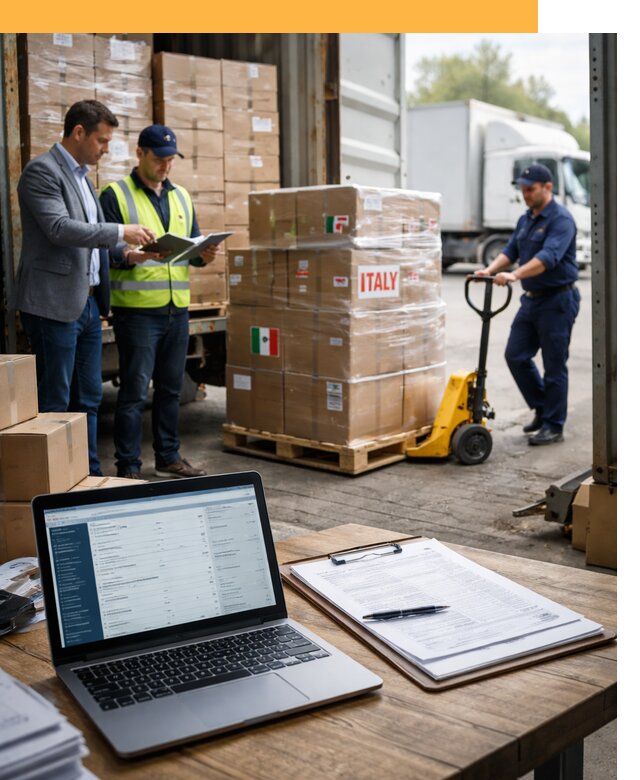 Доставка грузов из Италии: морские и авиаперевозки от 18673