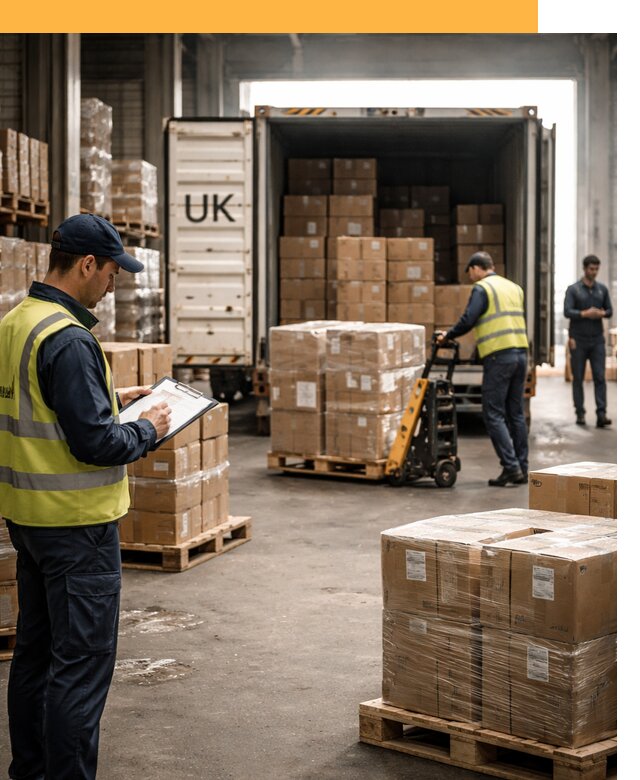 Доставка грузов из Великобритании с таможенным оформлением от 12968